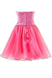 Sweetheart Organza Short Prom Dresses Homecoming Dresses PG063 - Tirdress