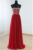 Sweetheart Red Chiffon Prom dress Evening Dress PG 238