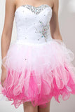 Sweetheart Sequined Tiered Homecoming Dress Short Prom Dress PG084 - Tirdress