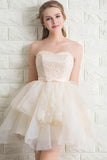 Sweetheart Tulle Lace Homecoming Dresses Short Prom Dresses PG173 - Tirdress