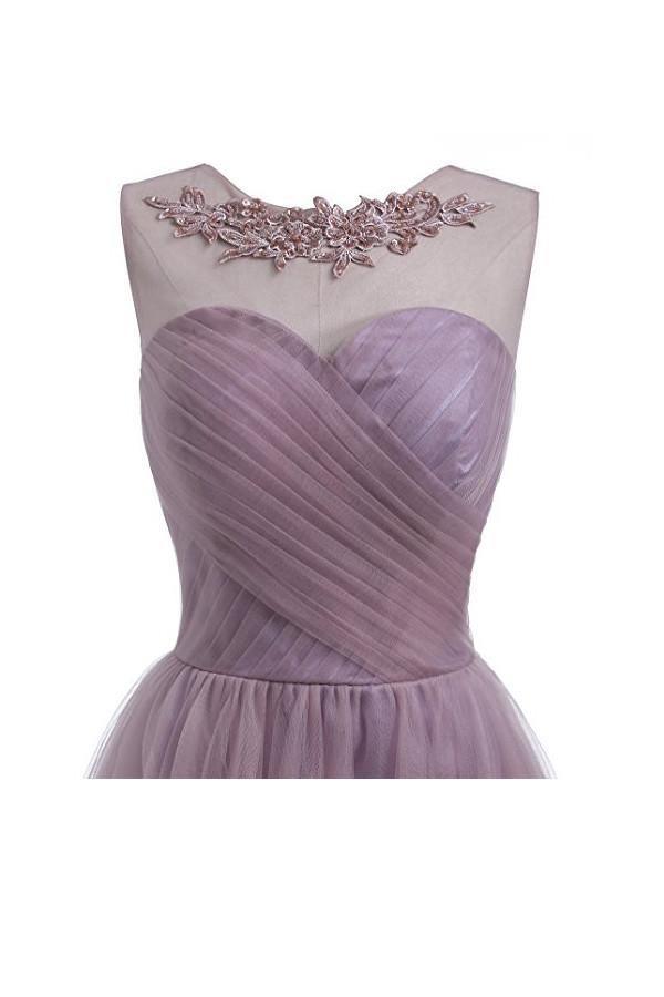 Sweetheart Tulle Light Purple Homecoming Dresses Short Prom Dresses PG069 - Tirdress