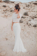 Two piece short wedding dresses new arrivals