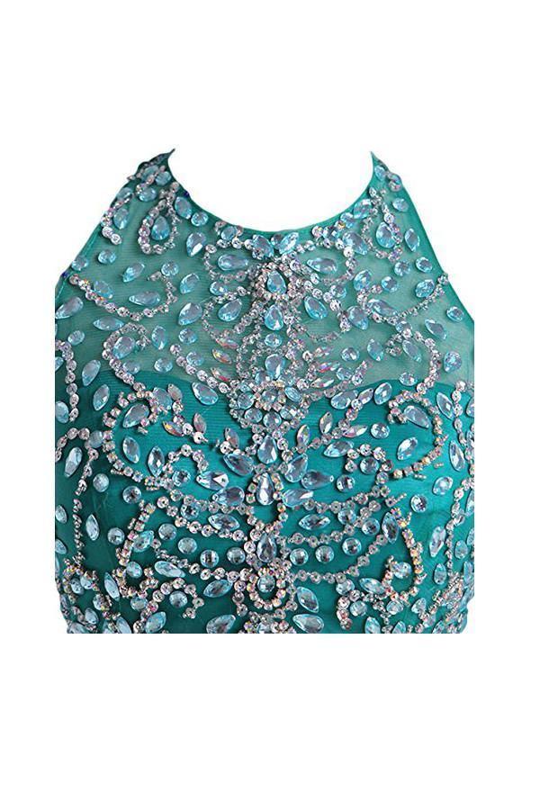 Two Pieces Tulle Short with Beaded Homecoming Dresses PG046 - Tirdress