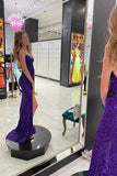 V Neck Sequins Long Prom Dresses Formal Graduation Evening Dresses TP1090 - Tirdress