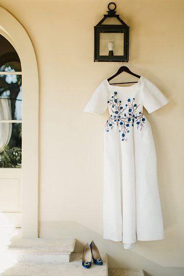Wedding Dresses Bateau Embroidery Romantic Half Sleeve Bridal Gown TN241 - Tirdress