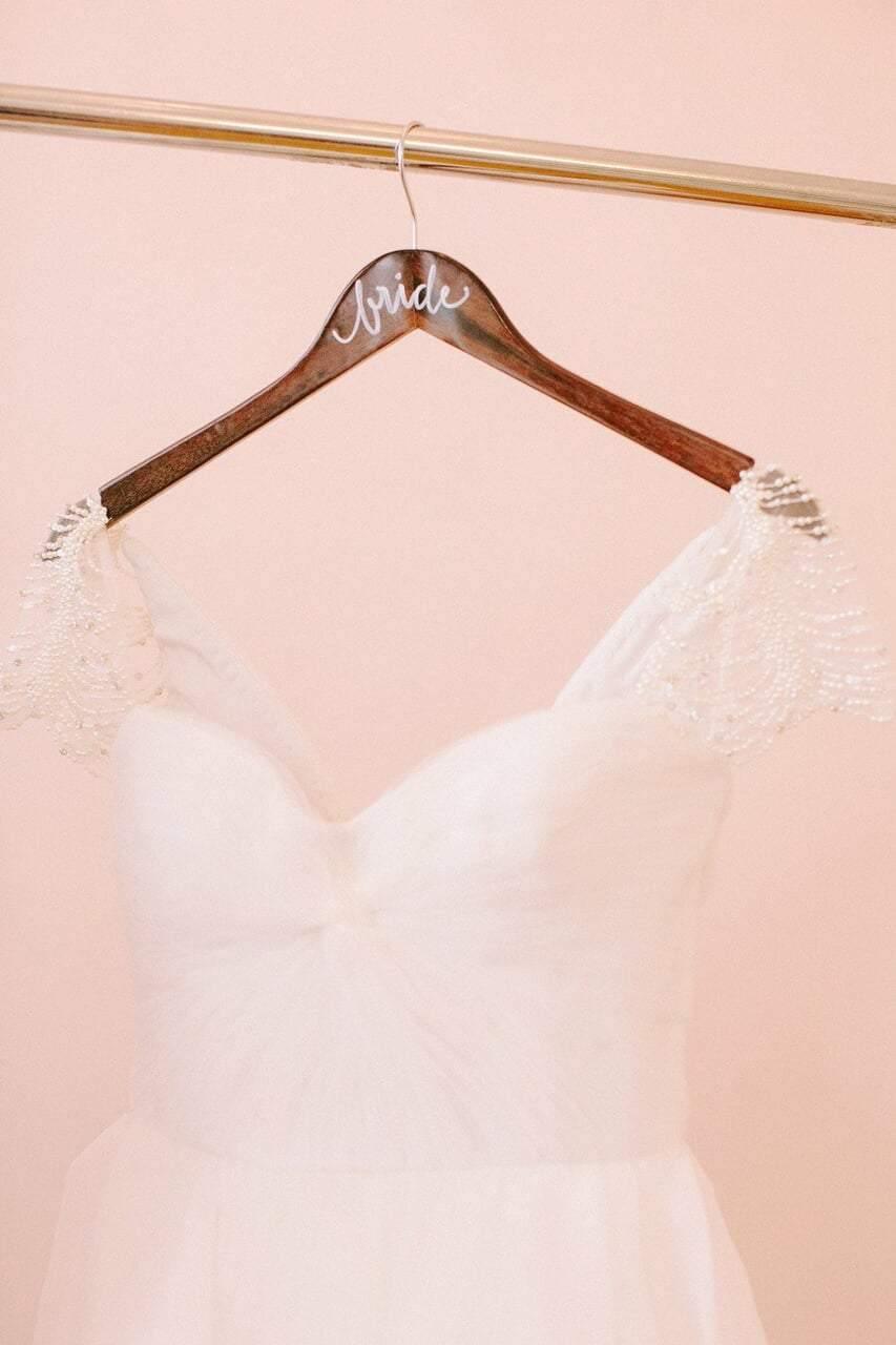 Wedding Dresses Cheap Floor-length Sexy Ivory Beading Tulle Ball Gown TN245 - Tirdress
