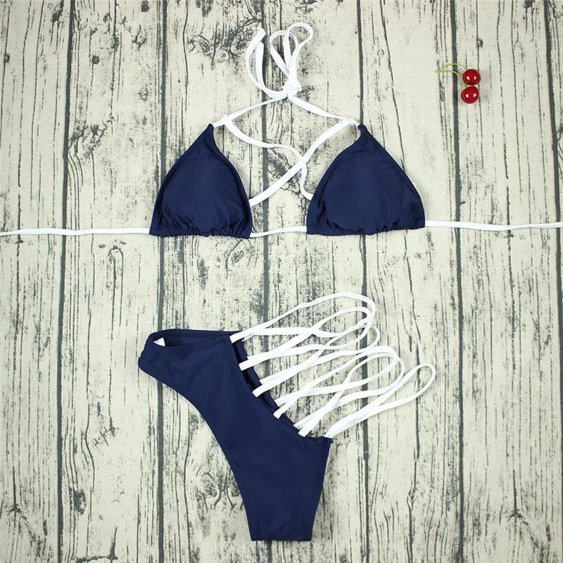 Sexy Bandage Swimwear Brazilian Bikini Bathing Suit Triangle Bikini B006 - Tirdress