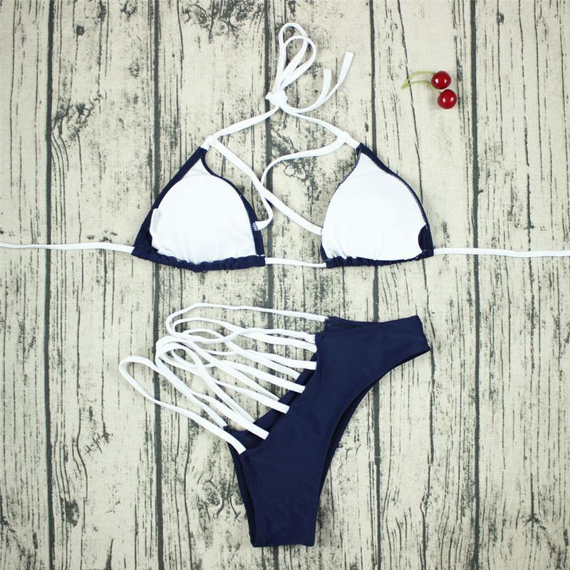 Sexy Bandage Swimwear Brazilian Bikini Bathing Suit Triangle Bikini B006 - Tirdress
