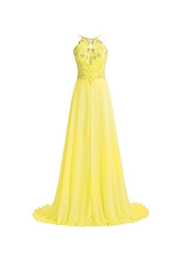 A line Straps Beading Long Prom Dresses Evening Dresses PG272 - Tirdress